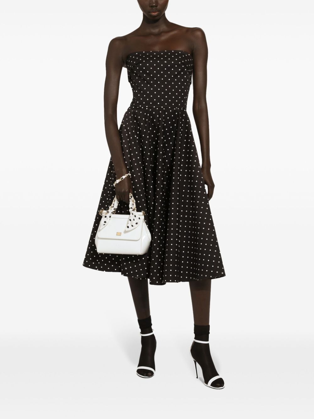 Dolce & Gabbana polka-dot midi dress - Image 5