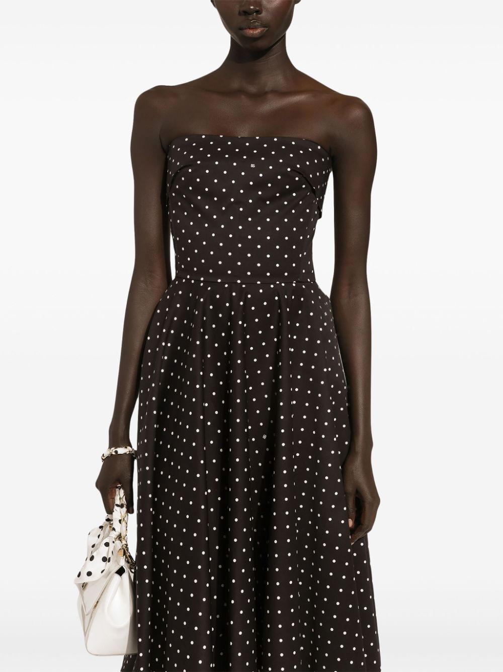 Dolce & Gabbana polka-dot midi dress - Image 4