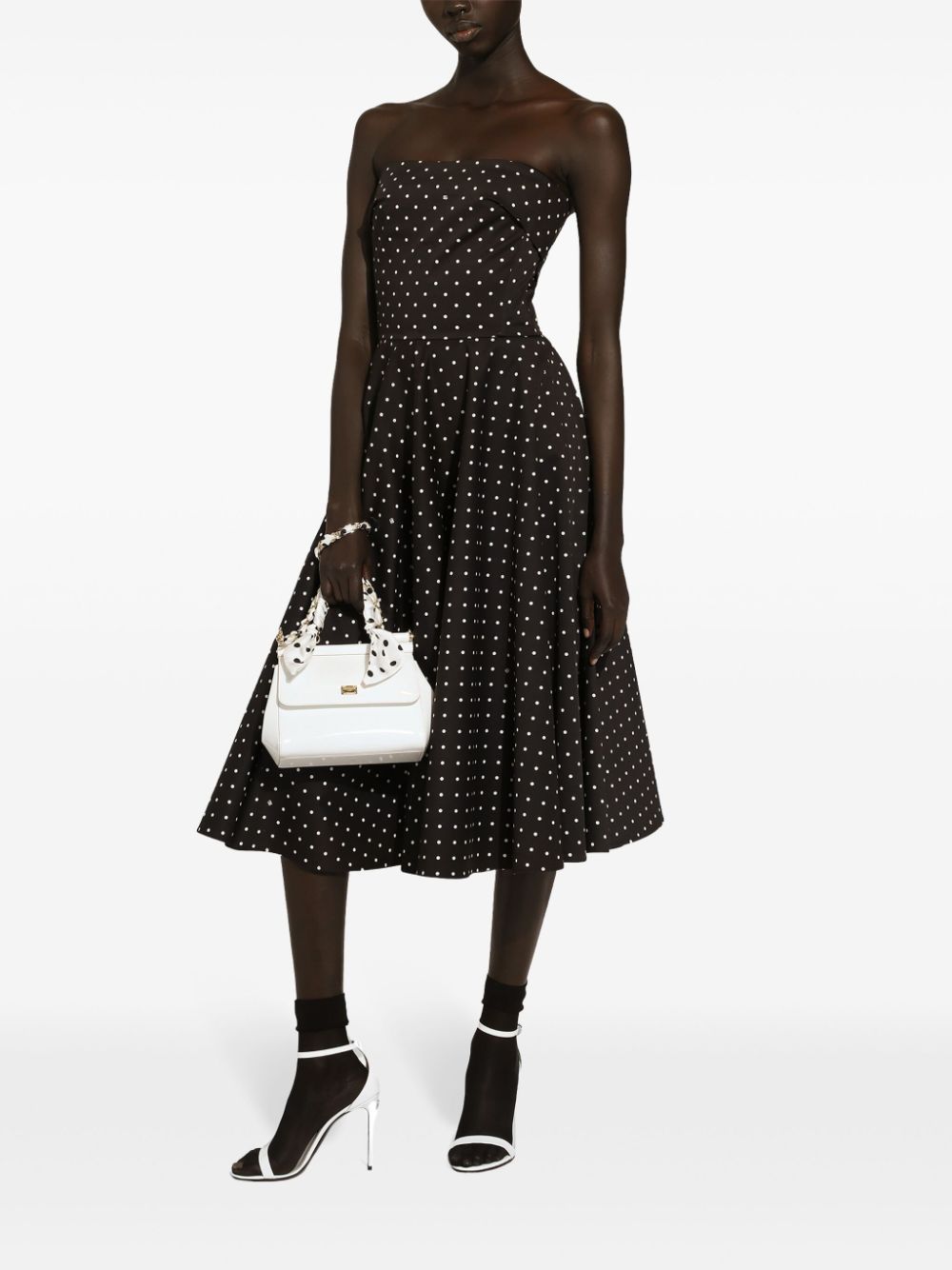 Dolce & Gabbana polka-dot midi dress - Image 2