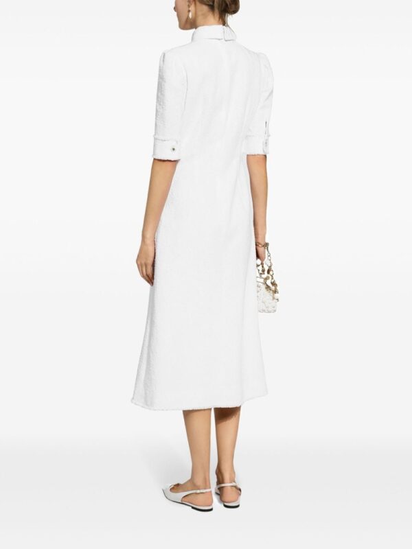 Dolce & Gabbana tweed midi shirtdress - Image 4