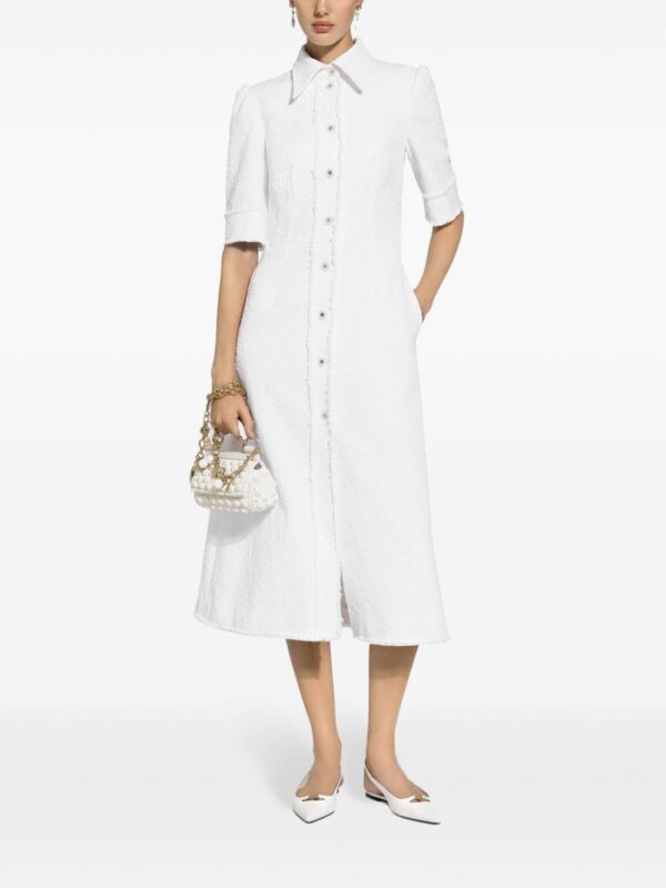 Dolce & Gabbana tweed midi shirtdress - Image 2