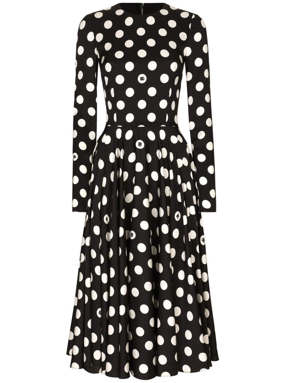 Dolce & Gabbana polka-dot midi dress