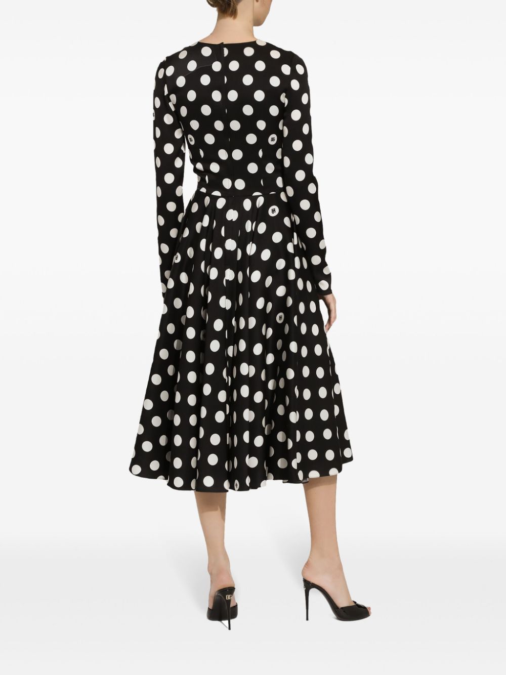 Dolce & Gabbana polka-dot midi dress - Image 3