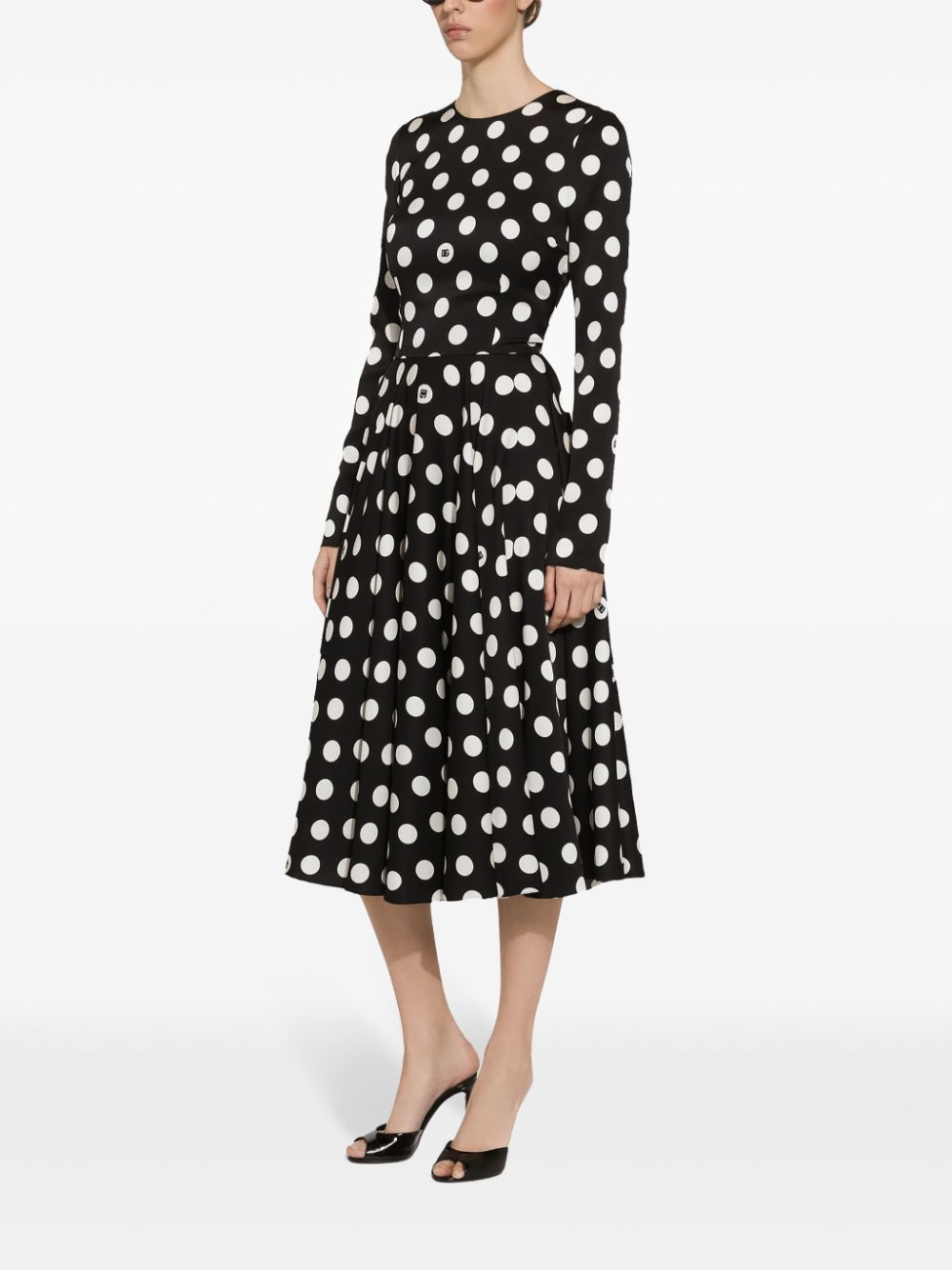 Dolce & Gabbana polka-dot midi dress - Image 2