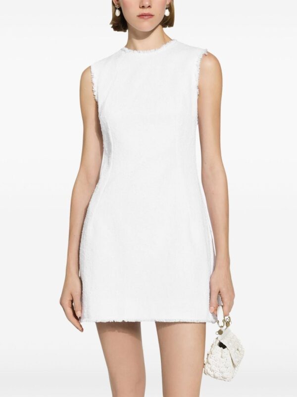Dolce & Gabbana tweed sleeveless minidress - Image 4