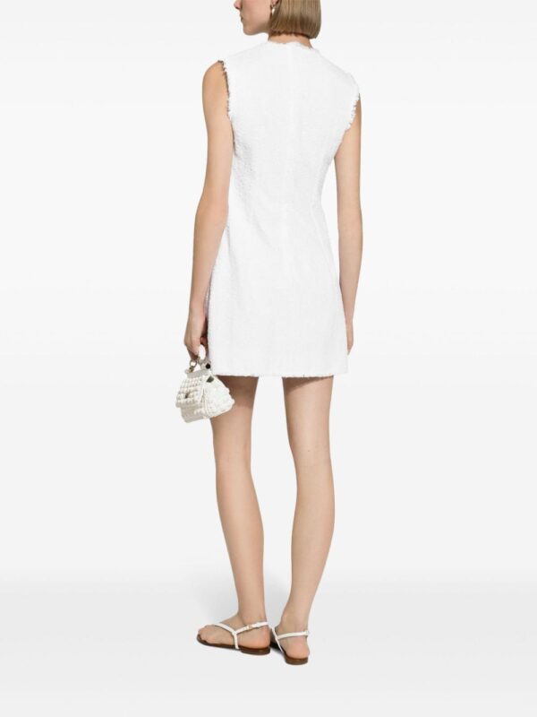 Dolce & Gabbana tweed sleeveless minidress - Image 3