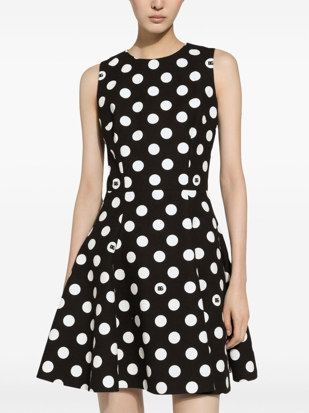 Dolce & Gabbana polka-dot cotton minidress - Image 5