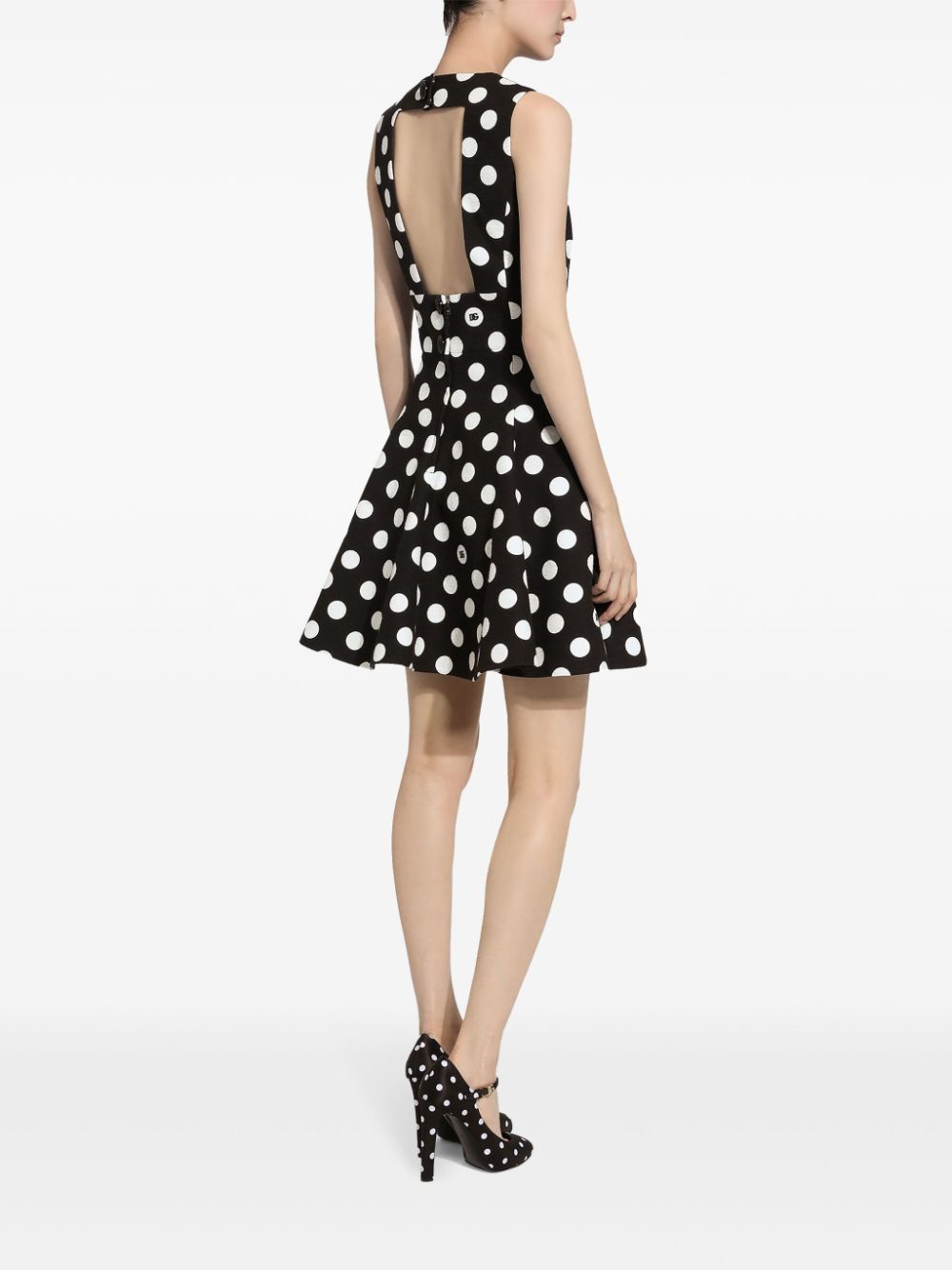Dolce & Gabbana polka-dot cotton minidress - Image 4