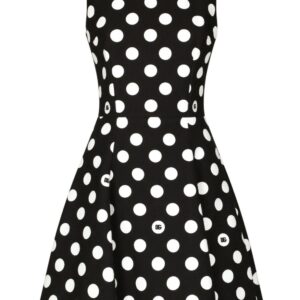 Dolce & Gabbana polka-dot cotton minidress