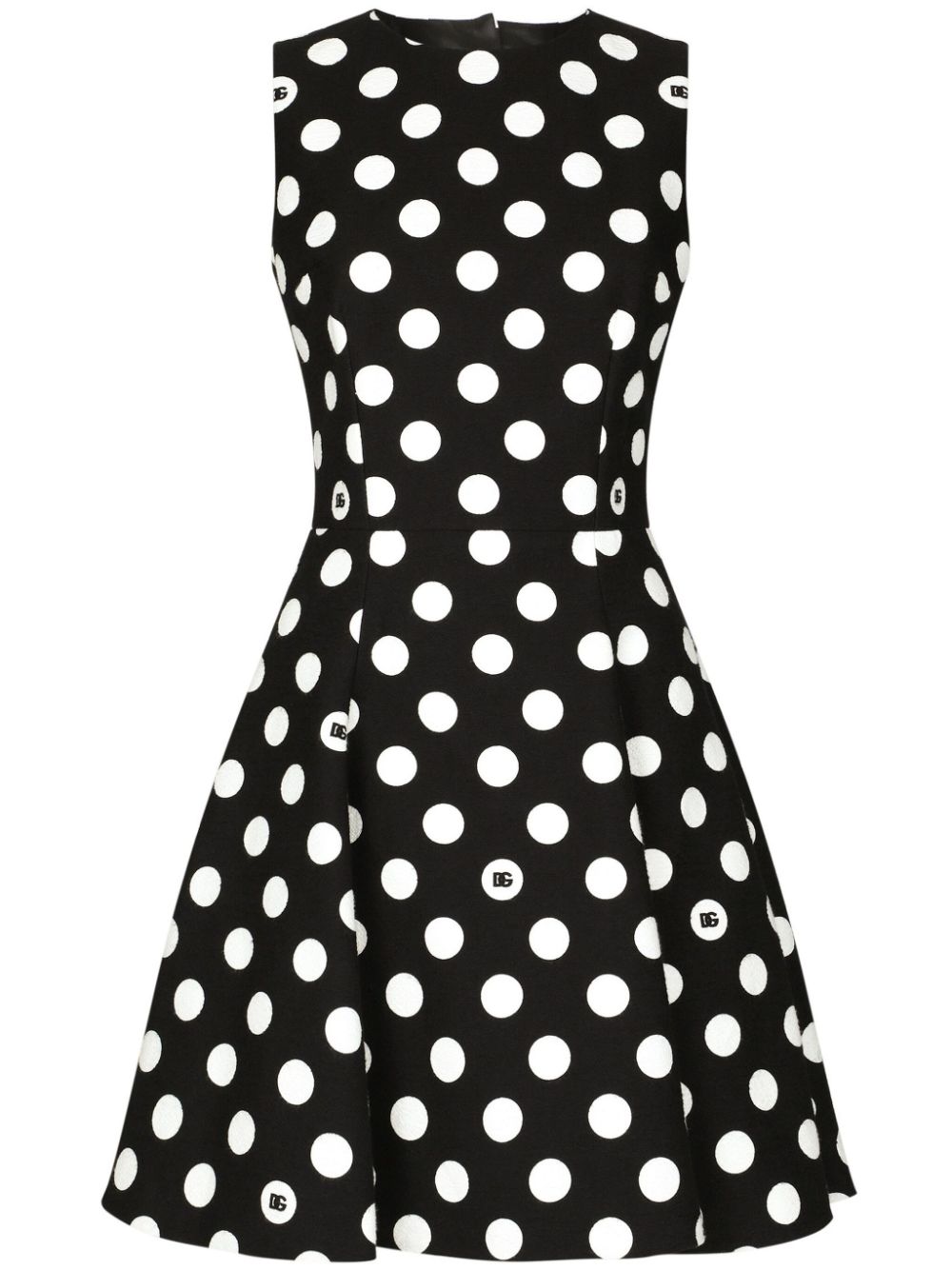 Dolce & Gabbana polka-dot cotton minidress