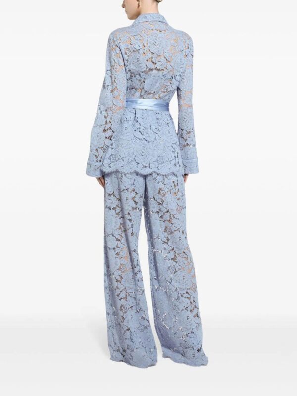 Dolce & Gabbana  lace wide-leg trousers - Image 4