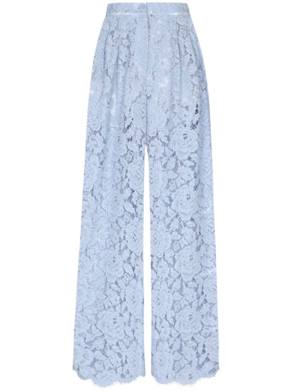 Dolce & Gabbana  lace wide-leg trousers