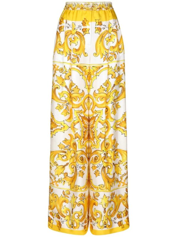 Dolce & Gabbana  wide-leg silk trousers