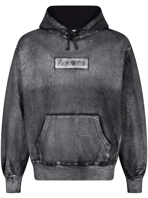Supreme  x MM6 Maison Margiela foil box logo hoodie