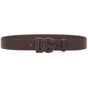 Dolce & Gabbana  logo-buckle leather belt