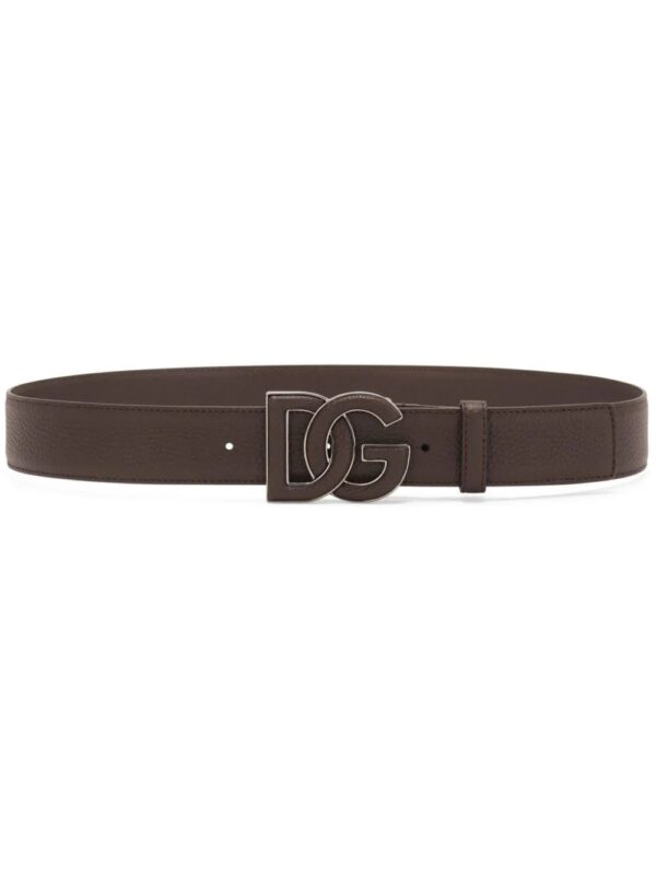 Dolce & Gabbana  logo-buckle leather belt