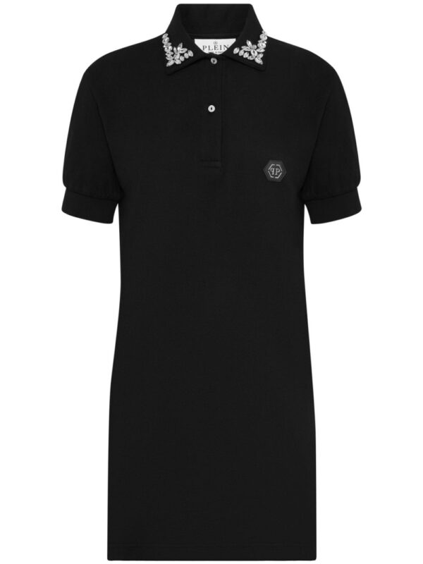 Philipp Plein Gothic Plein polo T-shirt dress