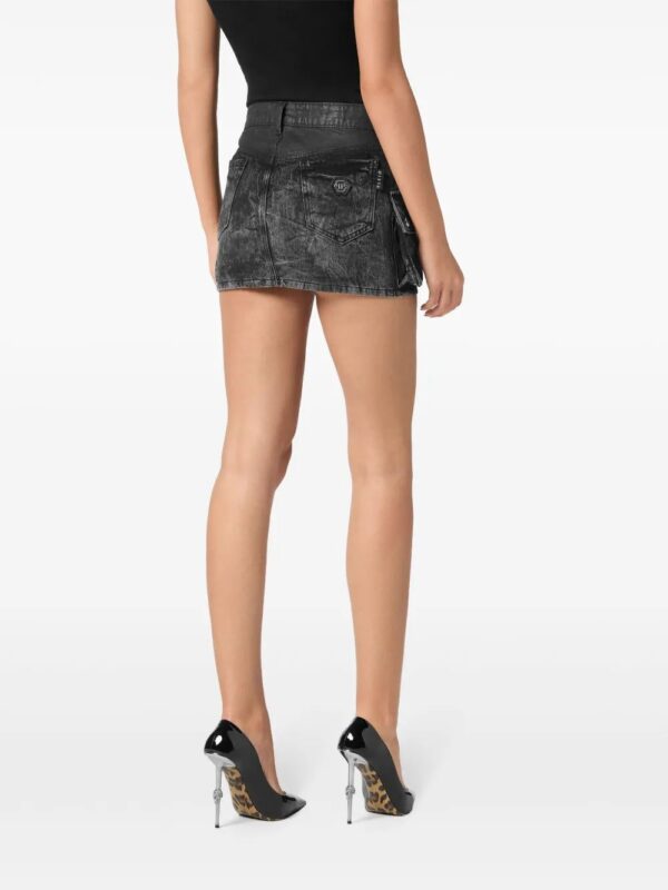 Philipp Plein  denim mini skirt - Image 4