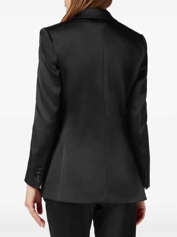 Philipp Plein  logo-embellished satin blazer - Image 4