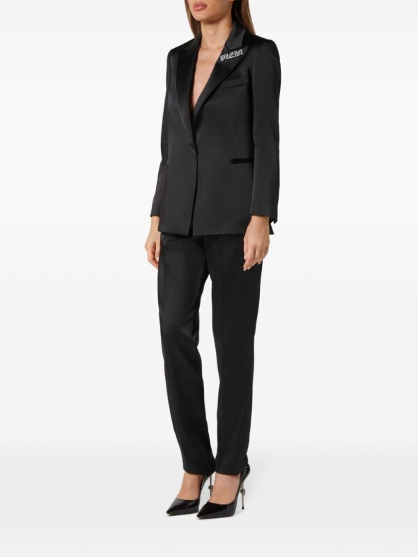Philipp Plein  logo-embellished satin blazer - Image 2