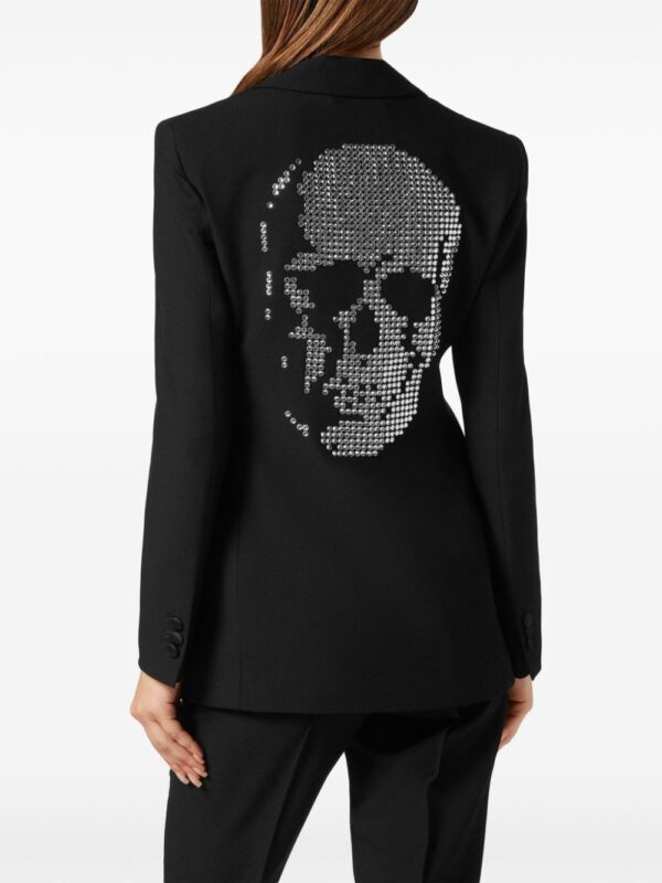 Philipp Plein  skull-embellished single-breasted blazer - Image 4