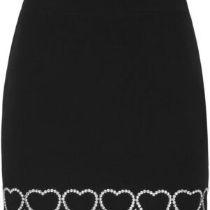Philipp Plein  heart-embellished mini skirt