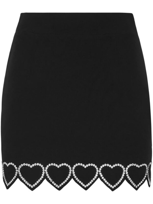 Philipp Plein  heart-embellished mini skirt