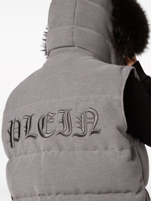 Philipp Plein  faux-fur hood padded jacket - Image 4