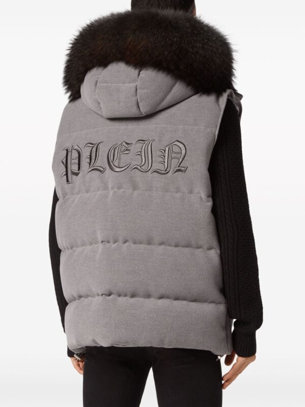 Philipp Plein  faux-fur hood padded jacket - Image 3
