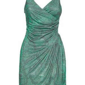 Philipp Plein  rhinestone-embellished draped minidress