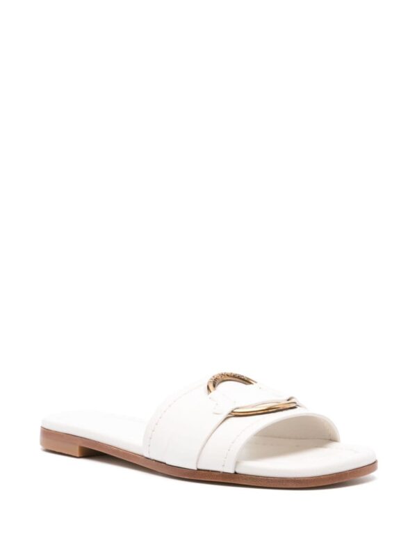 Moncler Bell leather slides - Image 2