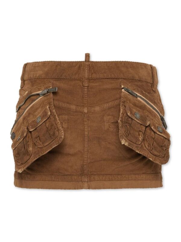DSQUARED2  corduroy cargo mini skirt - Image 2