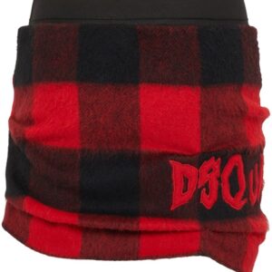 DSQUARED2  distressed check-print mini skirt