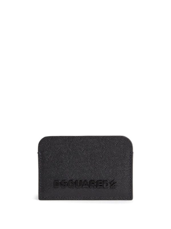 DSQUARED2 logo-embossed leather cardholder