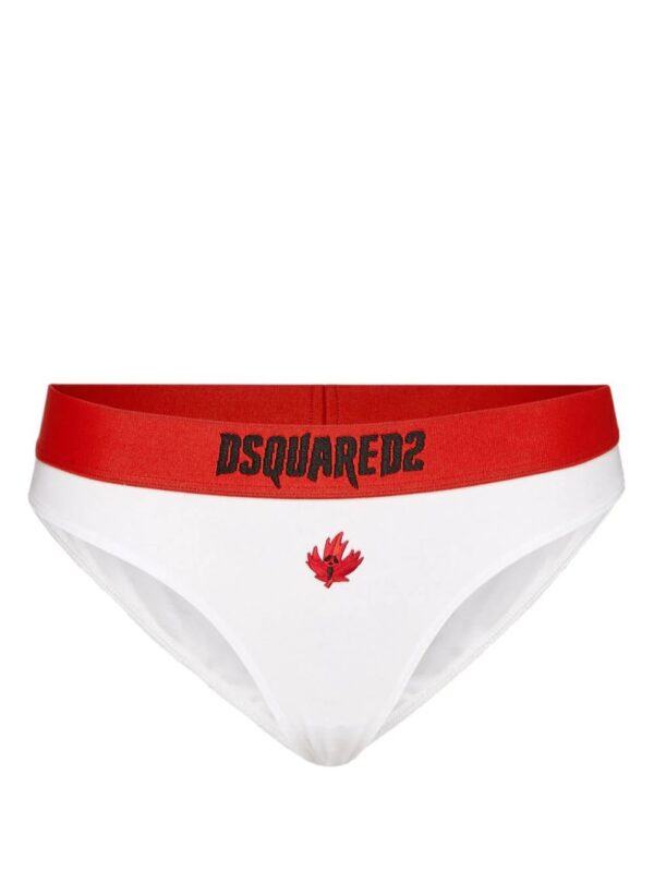 DSQUARED2  maple leaf-embroidered briefs