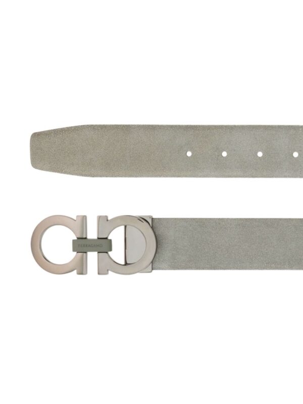 Ferragamo  Gancini buckle suede belt - Image 2