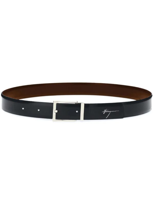 Ferragamo  logo-engraved-buckle reversible leather belt
