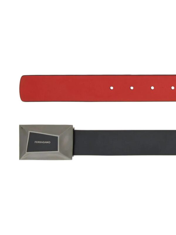 Ferragamo  reversible logo-engraved leather belt - Image 2