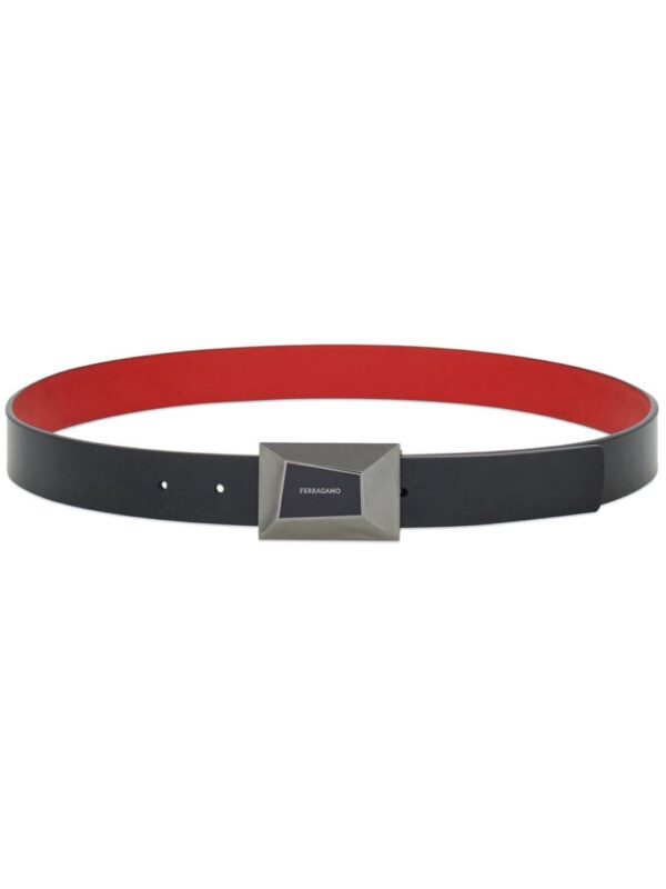 Louis Vuitton reversible logo-engraved leather belt
