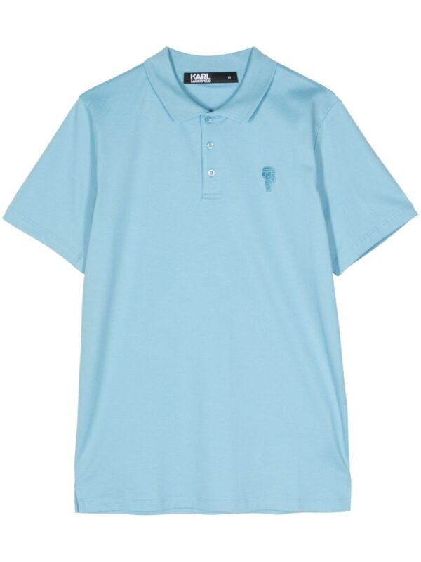 Karl Lagerfeld Ikonik embroidered polo shirt