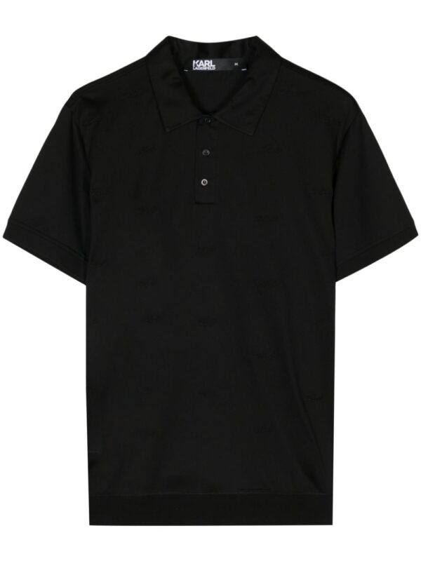 Karl Lagerfeld K/Signature cotton polo shirt