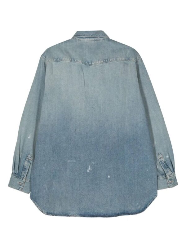Acne Studios  paint-splatter denim shirt - Image 2