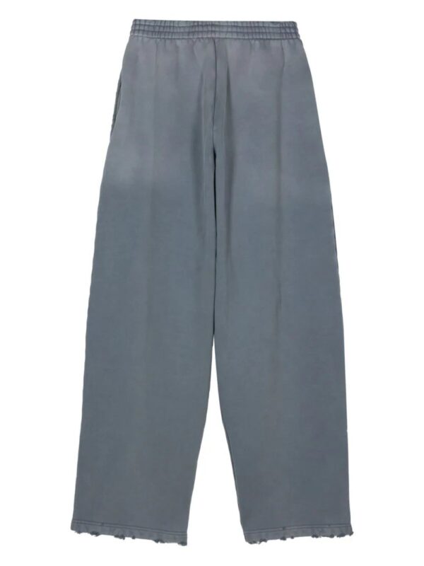 Balenciaga  slogan-print cotton track pants - Image 2