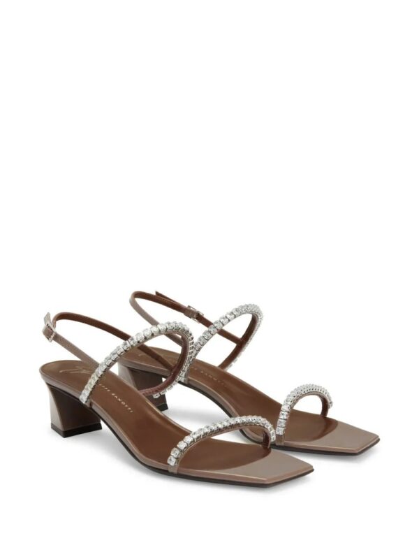 Giuseppe Zanotti  45mm Valentiine Crystal slingback sandals - Image 2