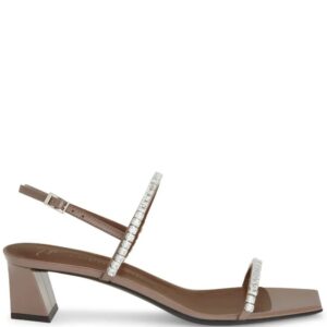 Giuseppe Zanotti  45mm Valentiine Crystal slingback sandals