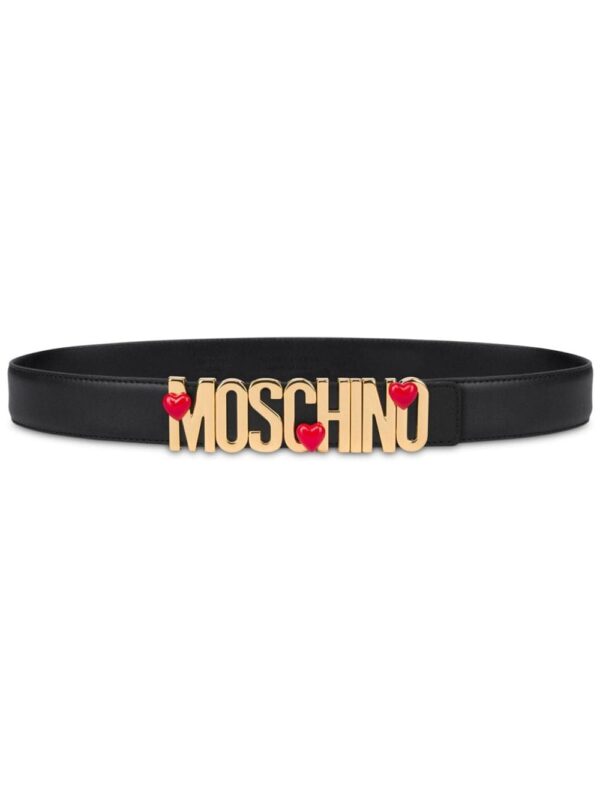 Louis Vuitton logo-buckle heart-motif belt