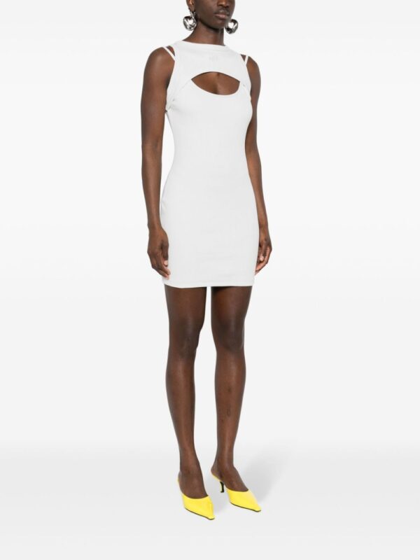 Off-White cut-out ribbed-knit dress - Image 3