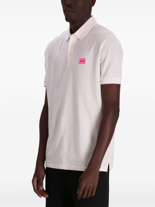 HUGO Dereso logo-print polo shirt - Image 3