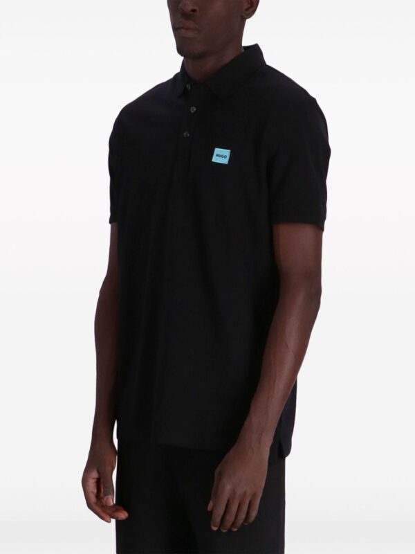 HUGO Dereso logo-print polo shirt - Image 3