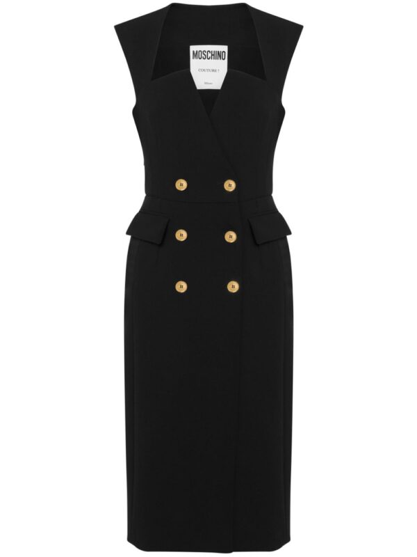 Moschino double-breasted wrap dress